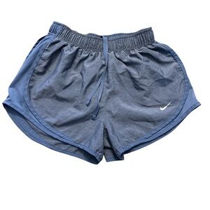 Nike Blue Athletic Shorts with Elastic Waistband